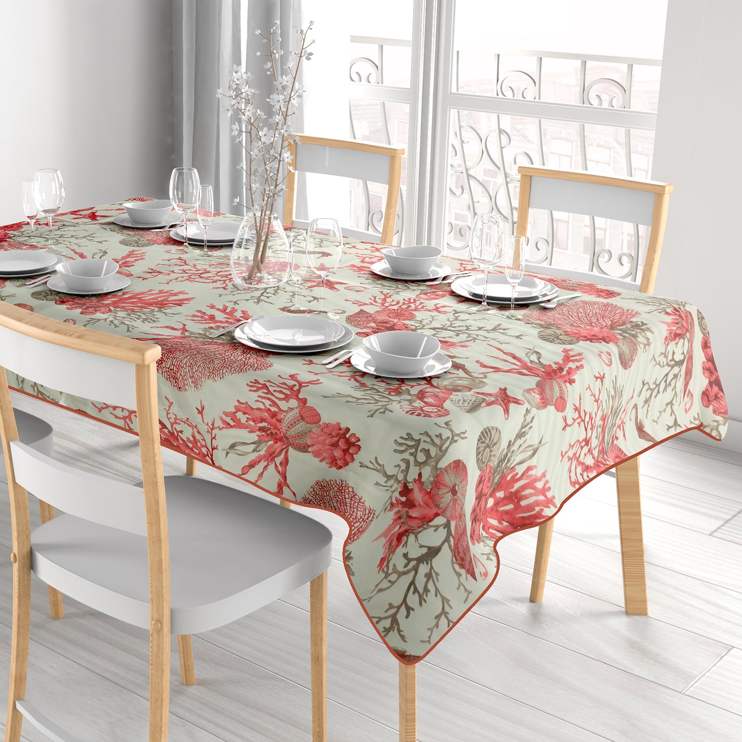 VESTIAMO CASA - Tovaglia Antimacchia Linea Summer 10 posti 140x300 cm